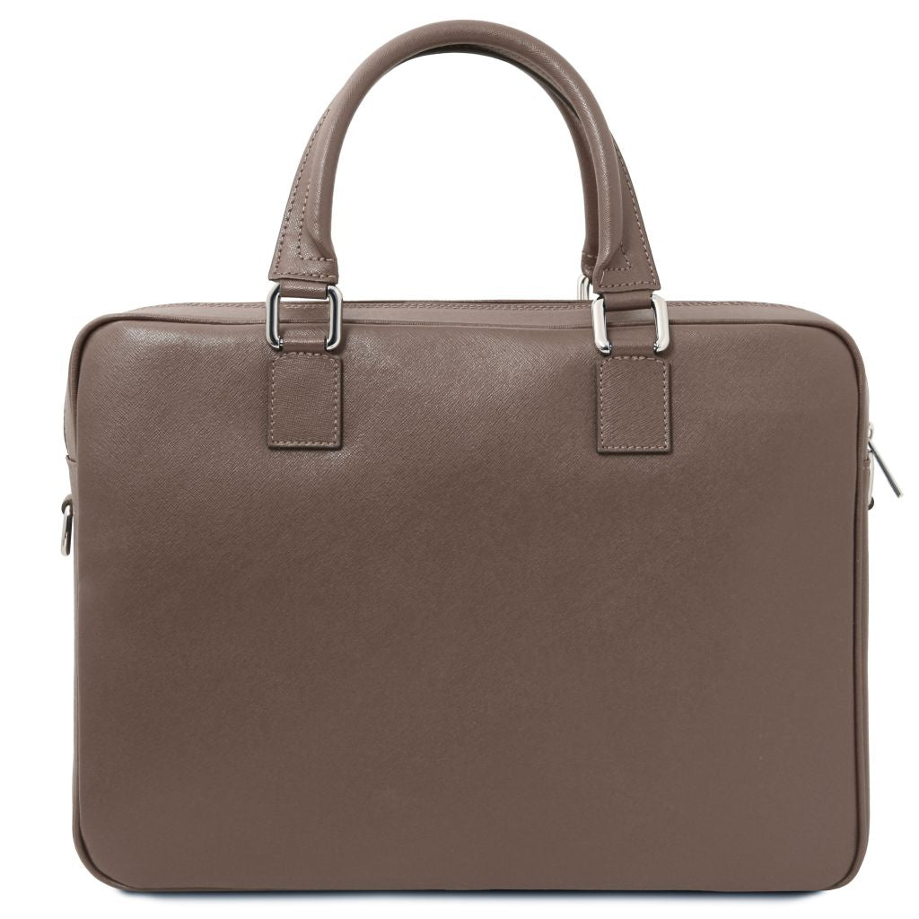 torino-saffiano-leather-laptop-briefcase-tl142551 - Tumma taupe - kuva 3