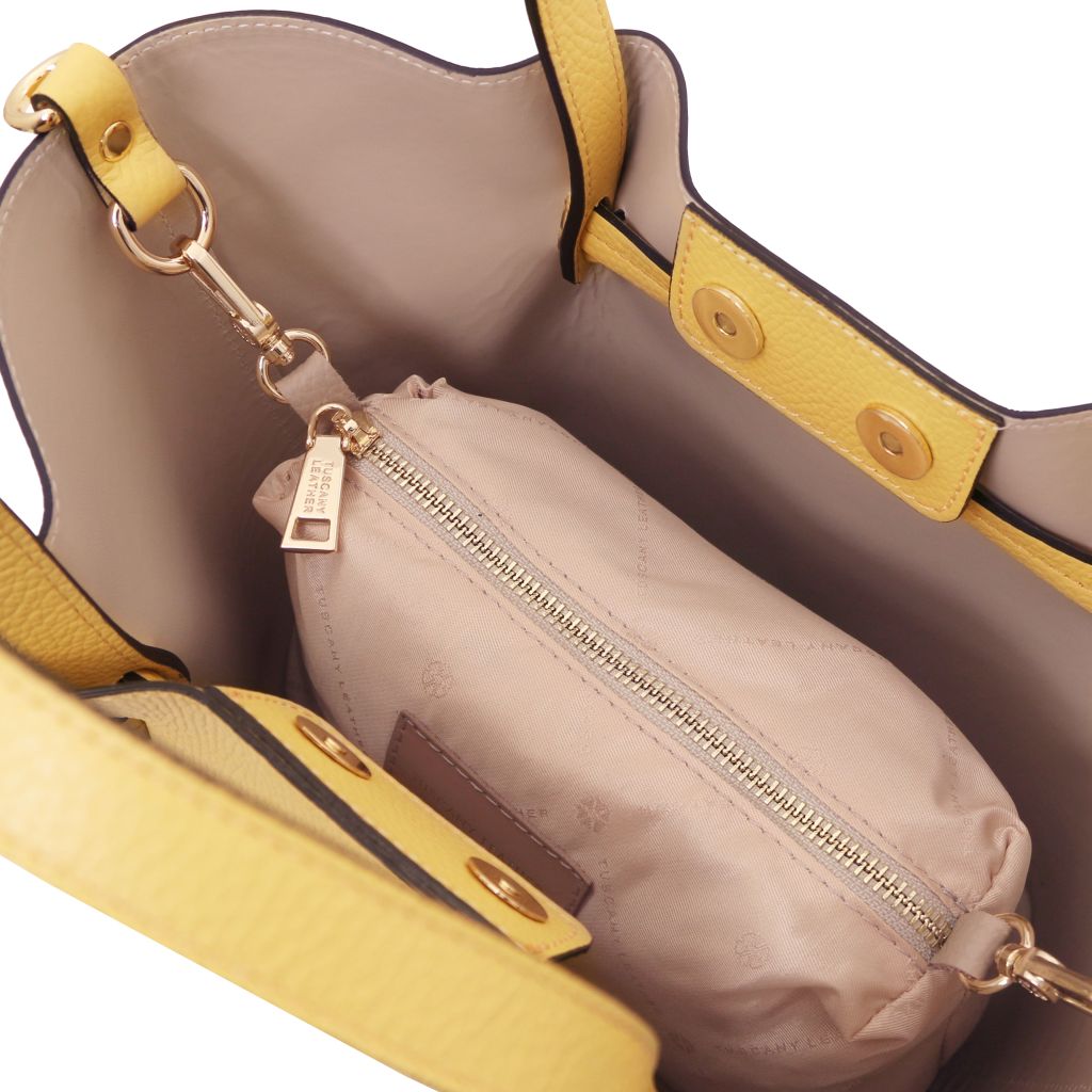 legame-leather-handbag-small-size-tl142482 - Pastellinkeltainen - kuva 5
