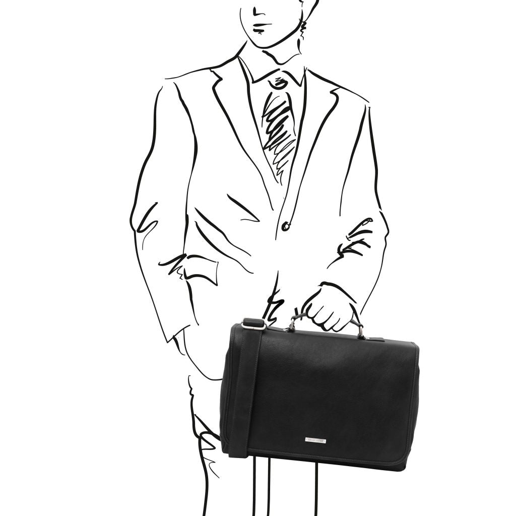 mantova-leather-multi-compartment-briefcase-with-flap-tl142068 - Musta - kuva 3