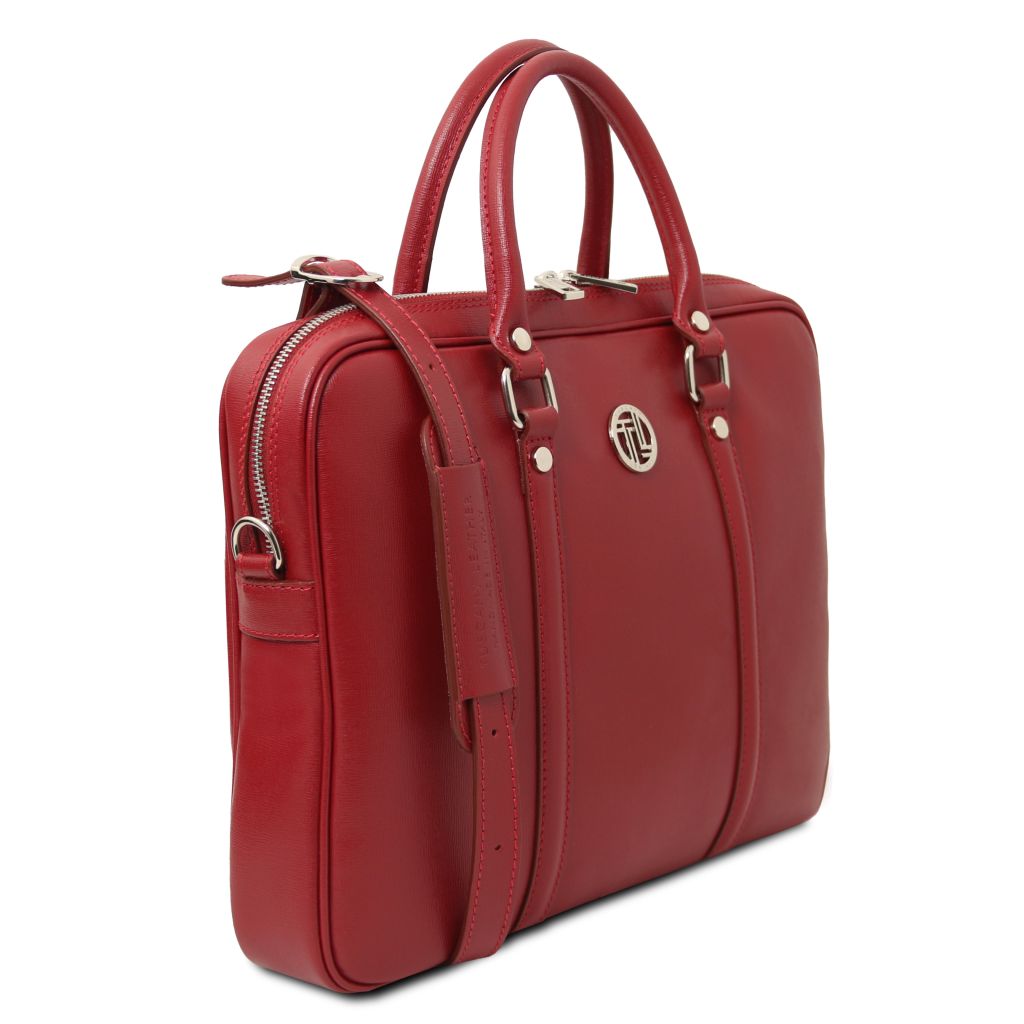 prato-exclusive-saffiano-leather-laptop-case-tl142453 - Punainen - kuva 2