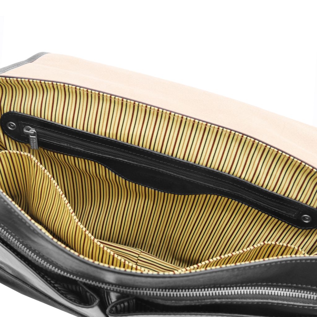 mantova-leather-multi-compartment-briefcase-with-flap-tl142068 - Musta - kuva 2