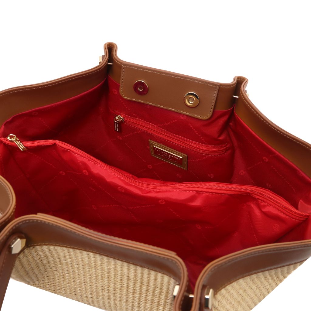 soleil-raffia-shopping-bag-tl142567 - Konjakki - kuva 7