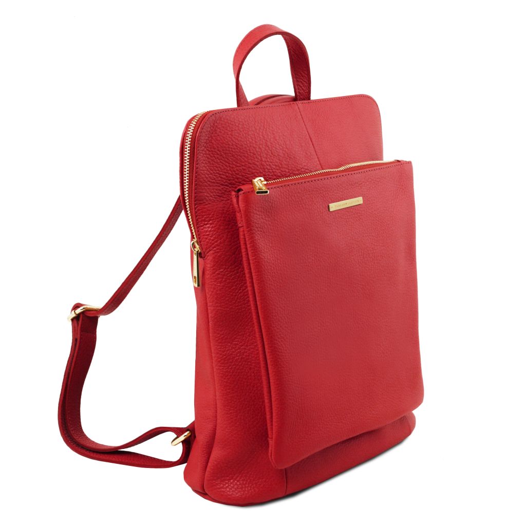 tl-bag-soft-leather-backpack-for-women-tl141682 - Huulipunainen - kuva 2