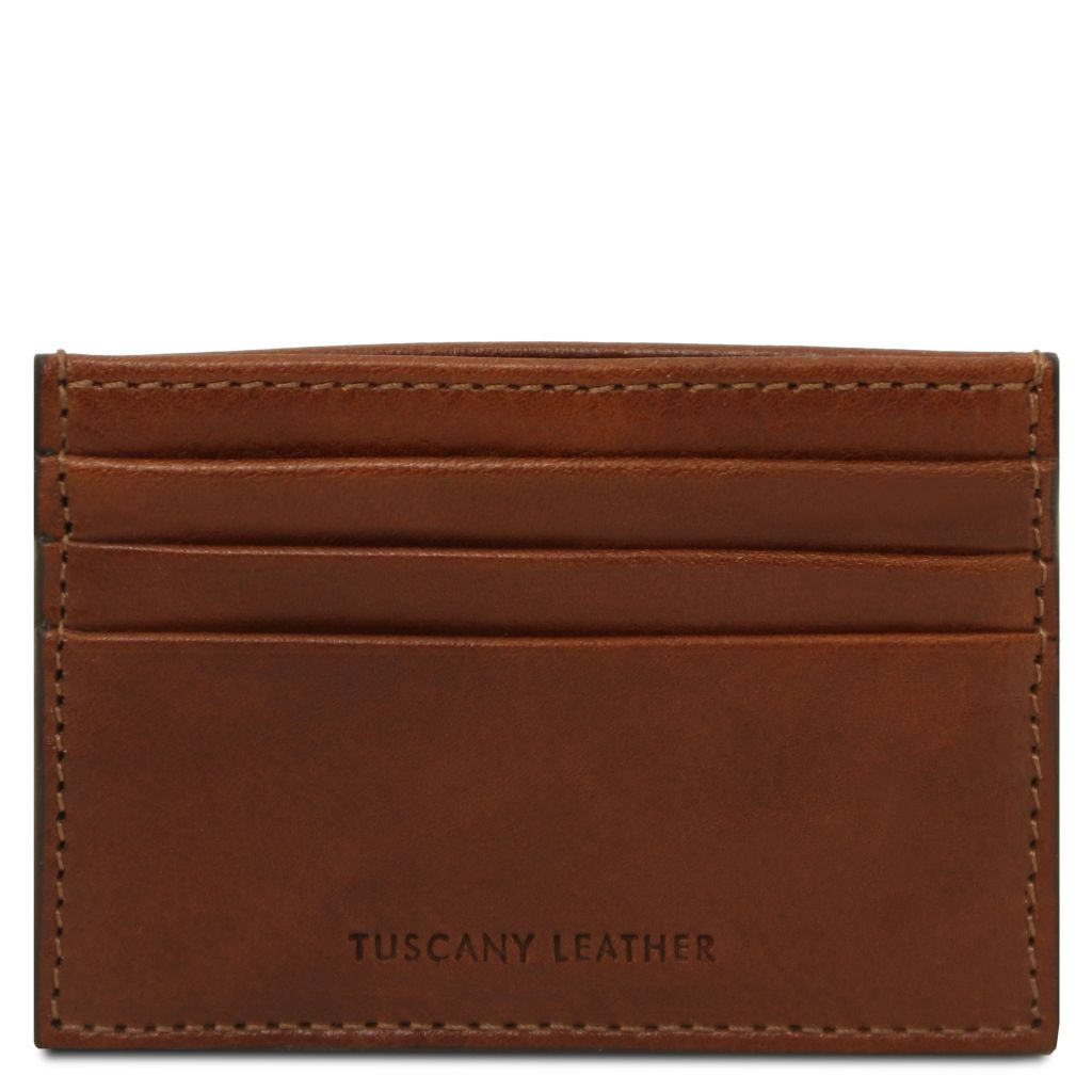 leather-credit-card-holder-tl142471 - Ruskea