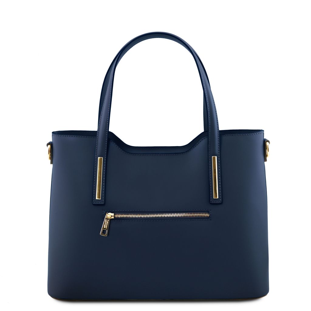 olimpia-leather-tote-tl141412 - Tummansininen - kuva 3