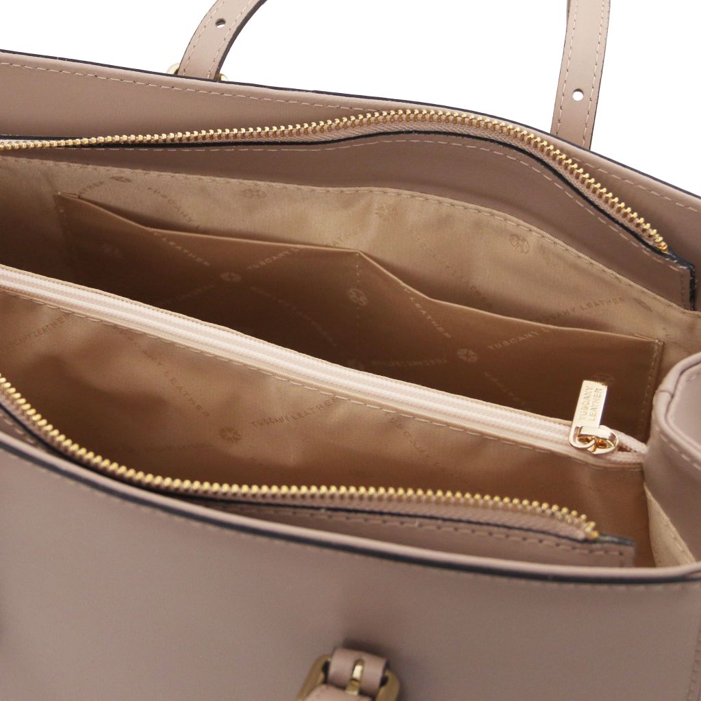 tl-bag-leather-shoulder-bag-tl142037 - Vaalea taupe - kuva 6