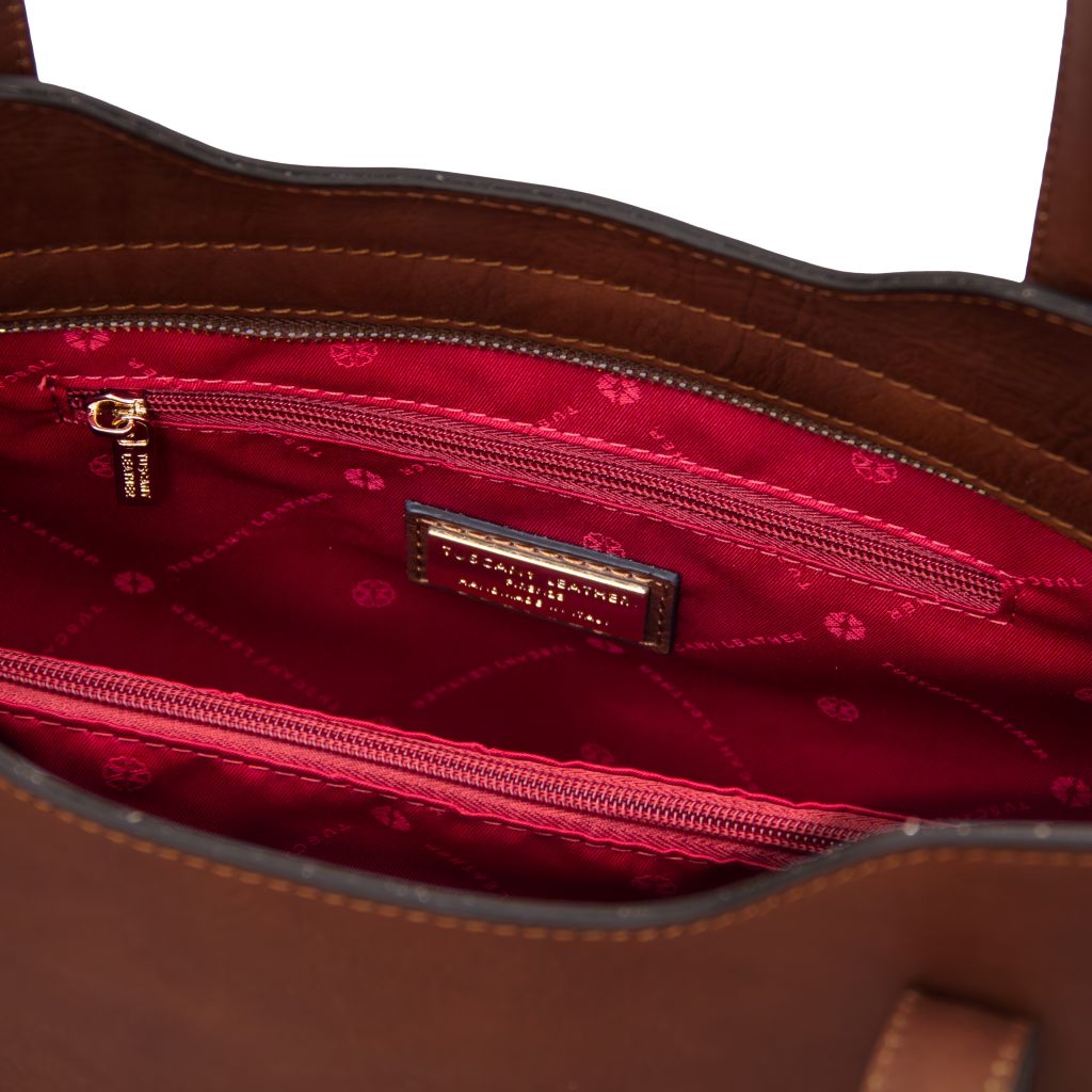 olimpia-leather-tote-tl142561 - Ruskea - kuva 5