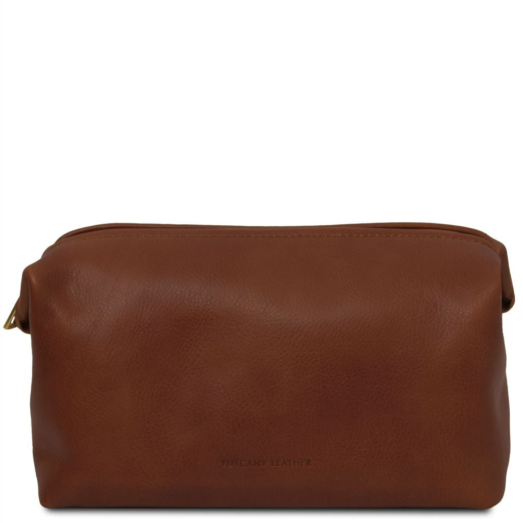 smarty-leather-toiletry-bag-large-size-tl141219 - Ruskea