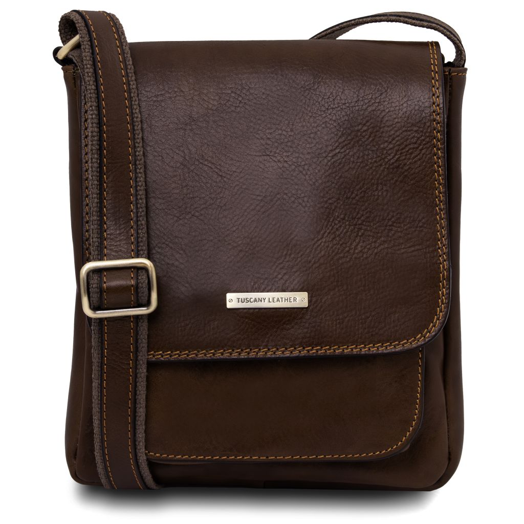 jimmy-leather-crossbody-bag-for-men-with-front-pocket-tl141407 - Tummanruskea