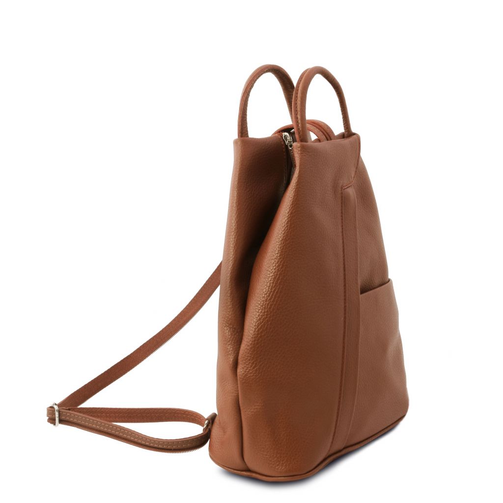 shanghai-soft-leather-backpack-tl141881 - Konjakki - kuva 2