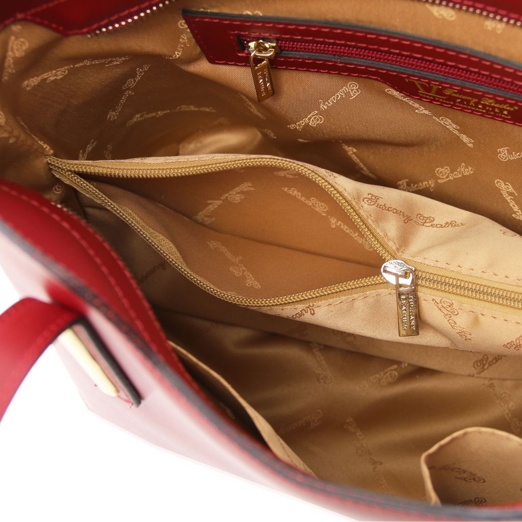 olimpia-leather-tote-tl141412 - Punainen - kuva 7