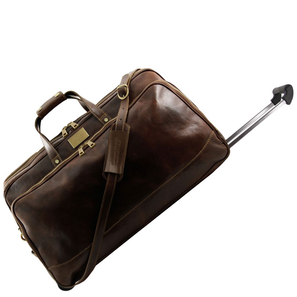 bora-bora-trolley-leather-bag-large-size-tl3067 - Tummanruskea - kuva 5