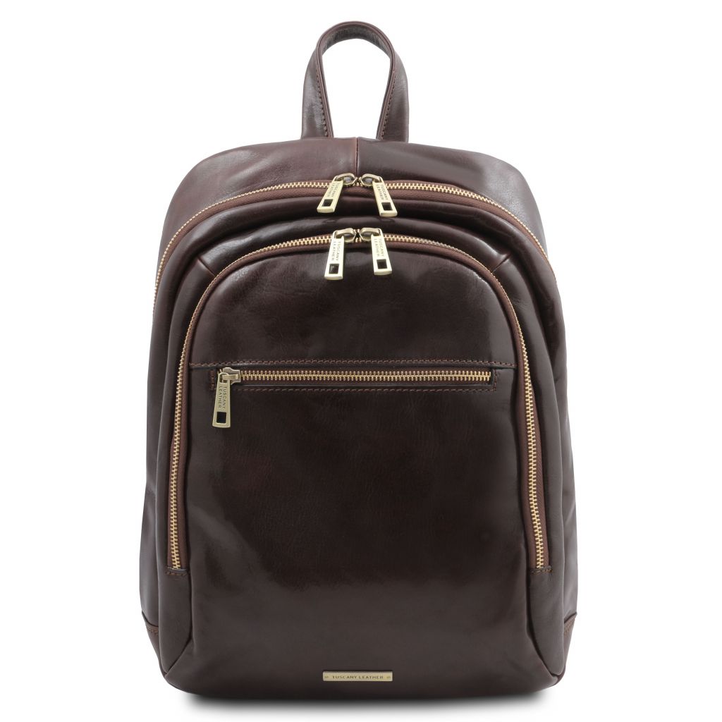 perth-2-compartments-leather-backpack-tl142049 - Tummanruskea