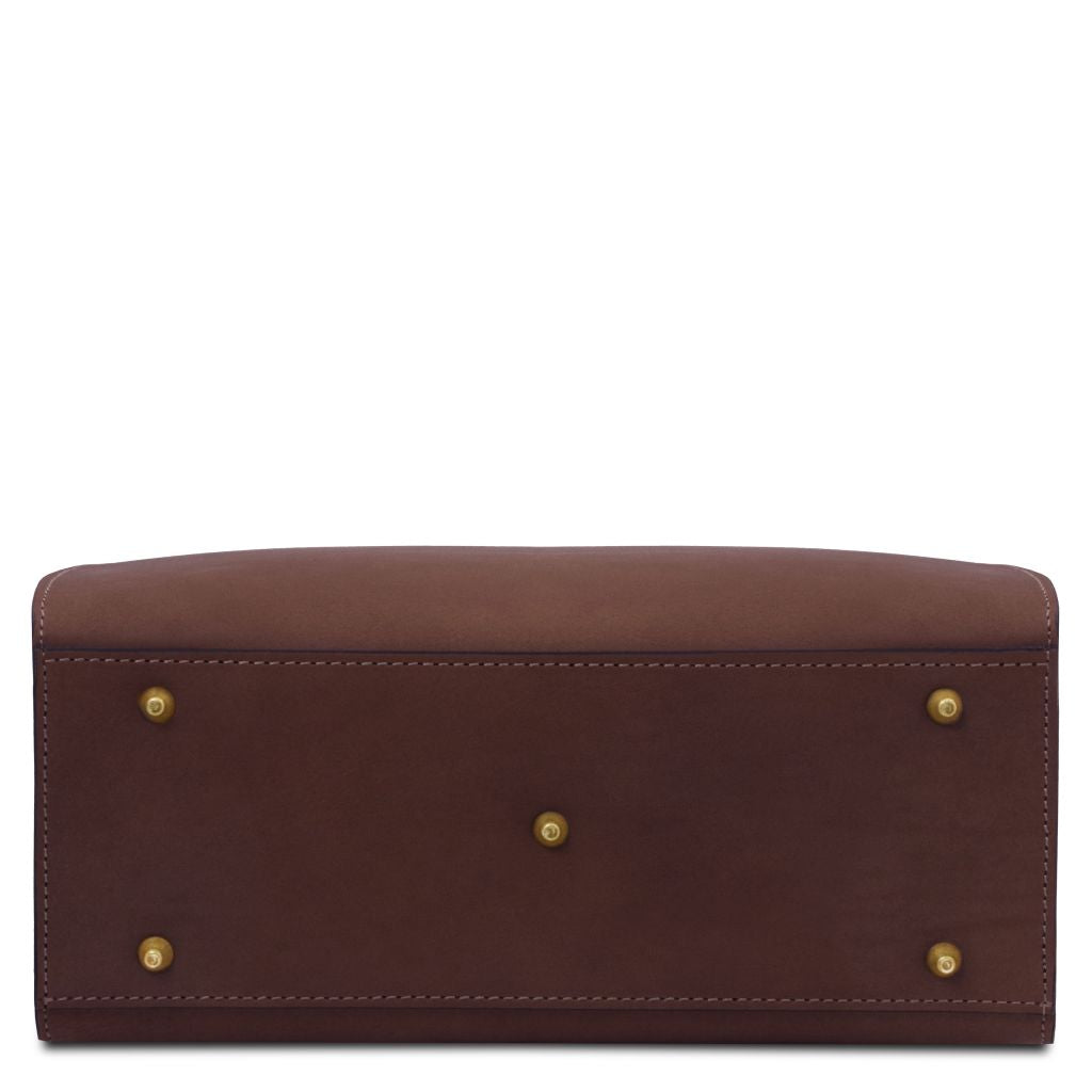 dama-leather-handbag-tl142564 - Tummanruskea - kuva 4