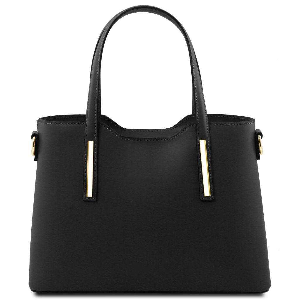 olimpia-leather-tote-small-size-tl141521 - Musta - kuva 3