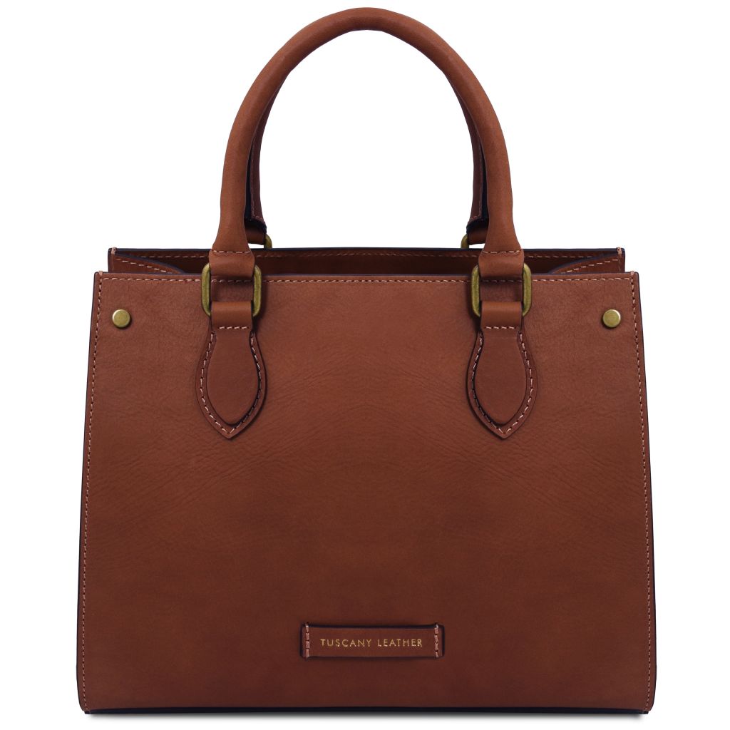 dama-leather-handbag-tl142564 - Ruskea