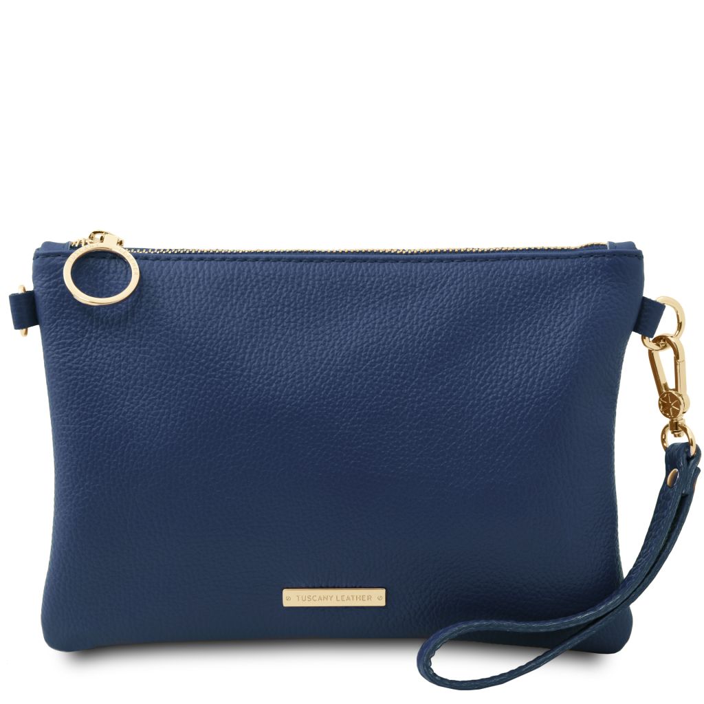 tl-bag-soft-leather-clutch-tl142029 - Tummansininen