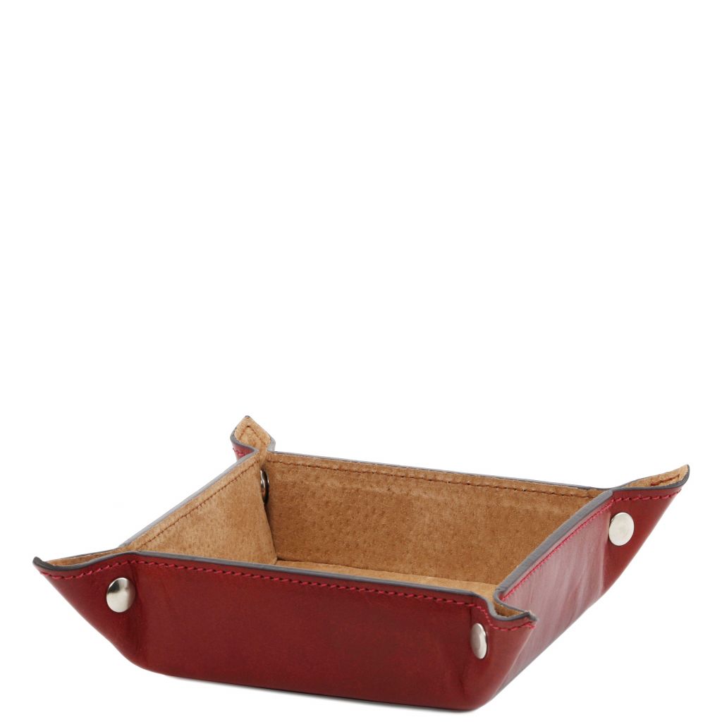 exclusive-leather-valet-tray-small-size-tl141272 - Punainen