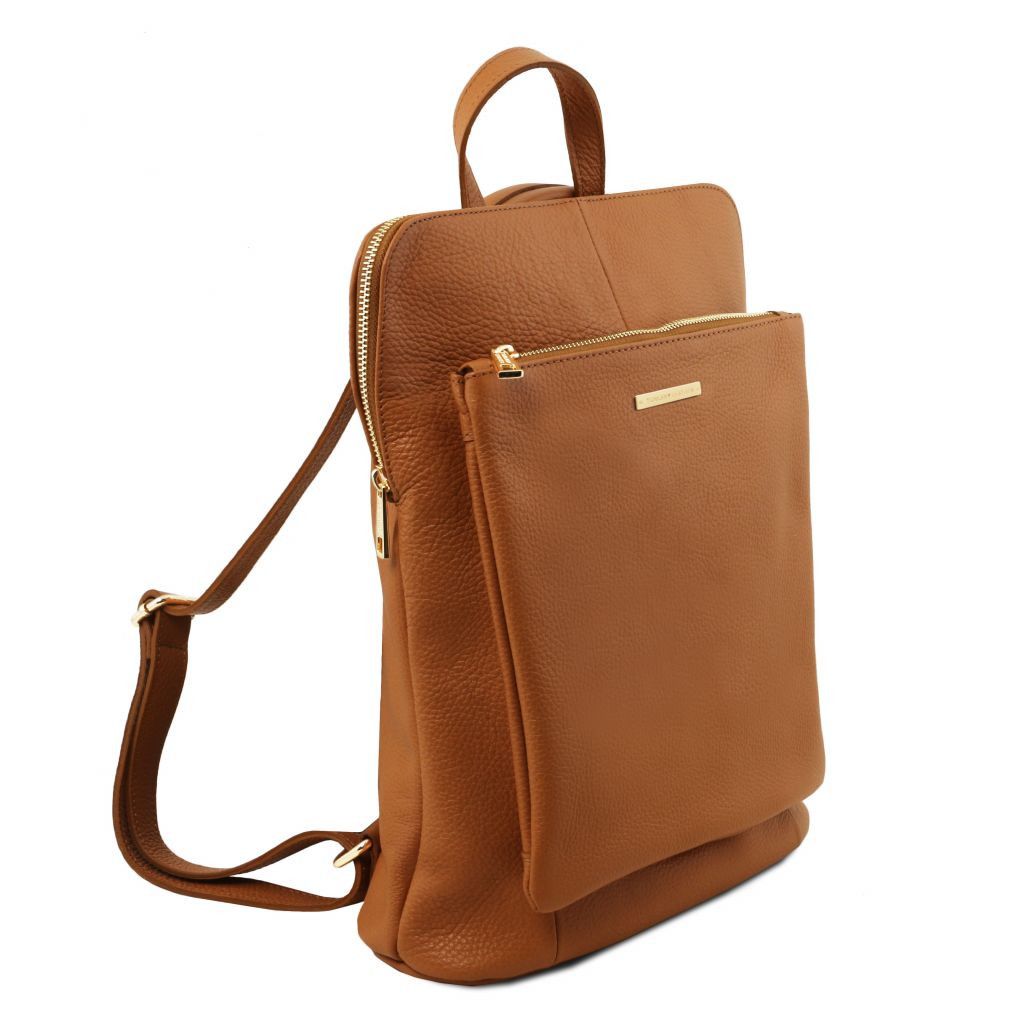 tl-bag-soft-leather-backpack-for-women-tl141682 - Konjakki - kuva 2