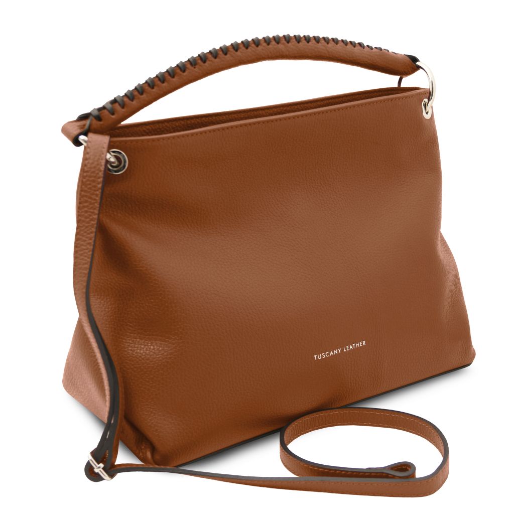 tl-bag-soft-leather-shoulder-bag-tl142087 - Konjakki - kuva 2