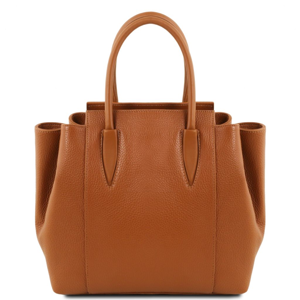 tulipan-leather-handbag-tl141727 - Konjakki - kuva 3