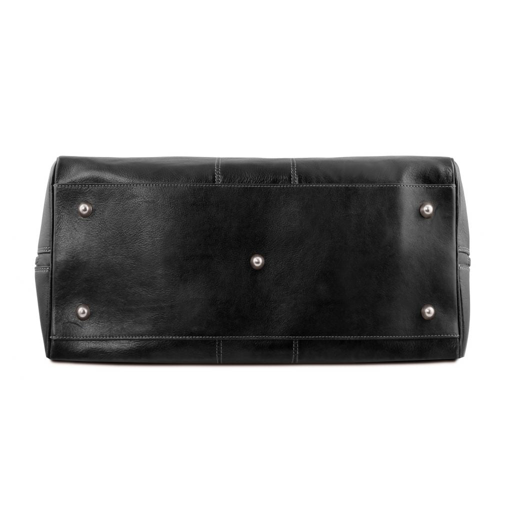 lisbona-travel-leather-duffle-bag-small-size-tl141658 - Musta - kuva 4