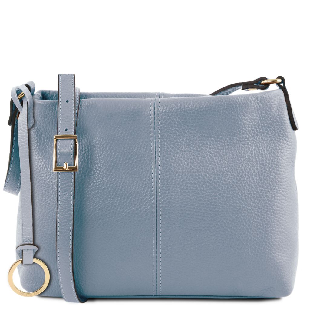 tl-bag-soft-leather-shoulder-bag-tl141720 - Vaaleansininen