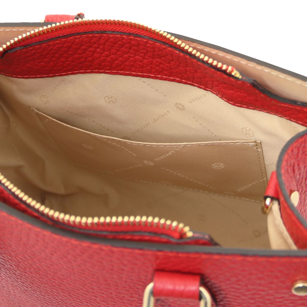 dama-leather-handbag-tl142565 - Huulipunainen - kuva 7