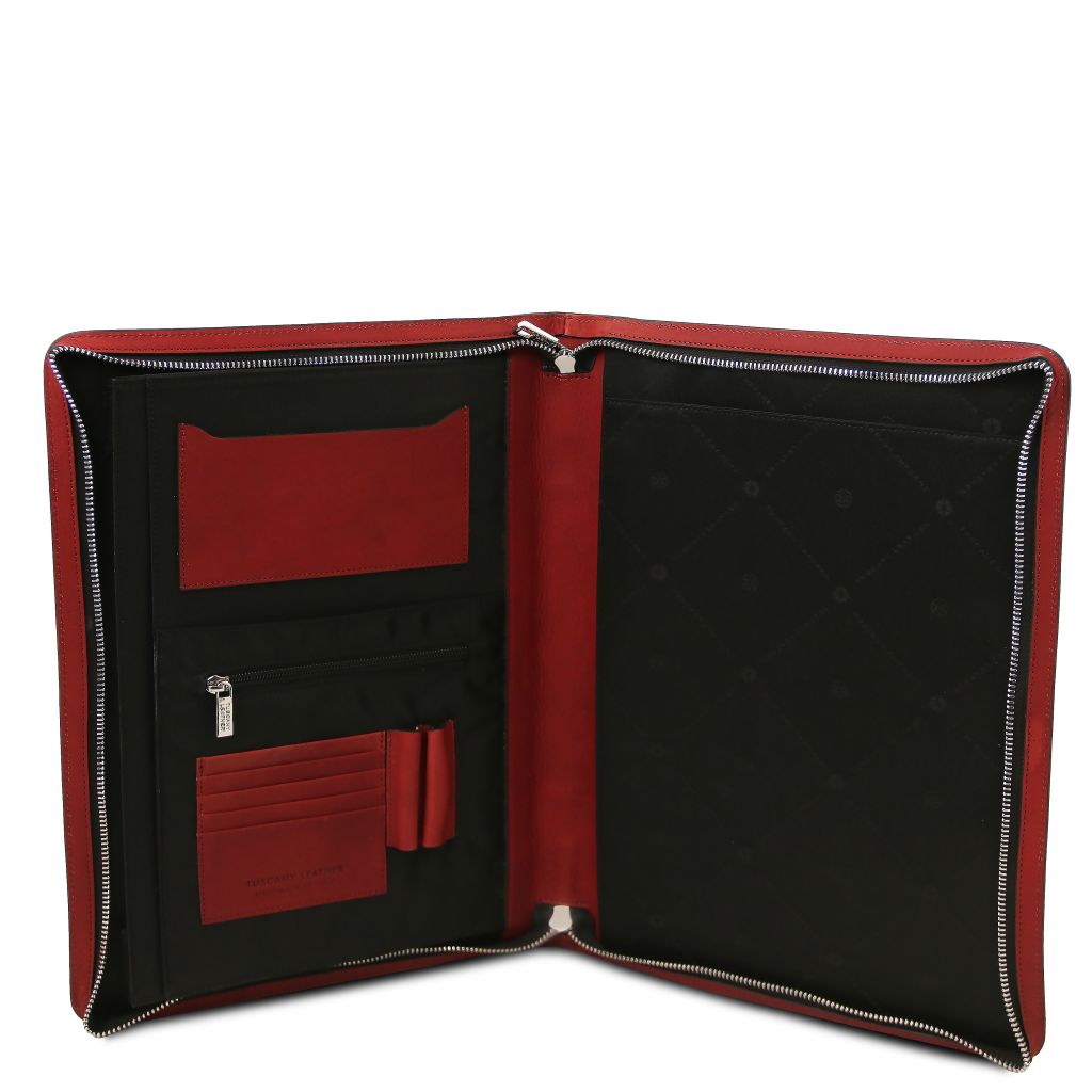 tiberio-leather-document-case-tl142556 - Punainen - kuva 5