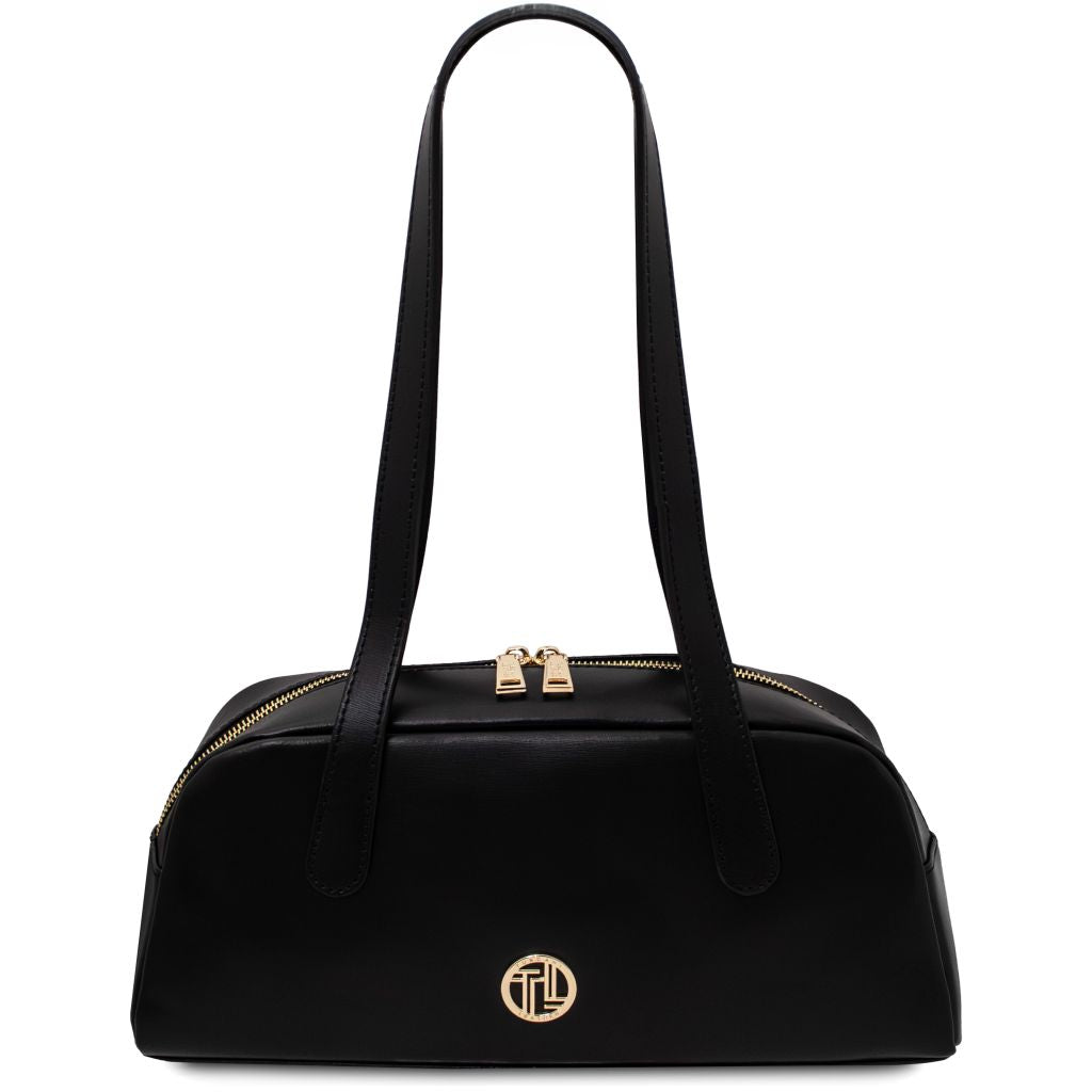 eclaire-leather-shoulder-bag-tl142581 - Musta