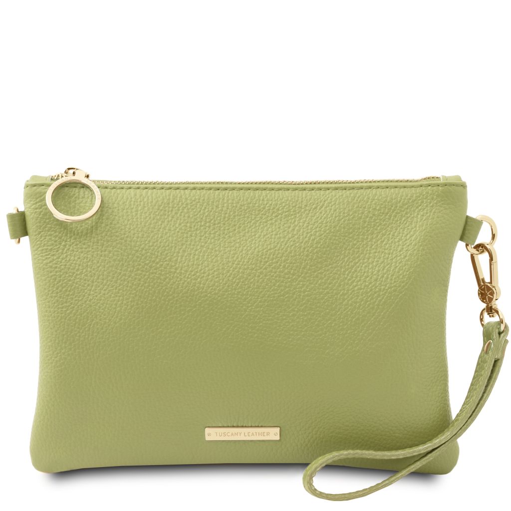 tl-bag-soft-leather-clutch-tl142029 - Limenvihreä