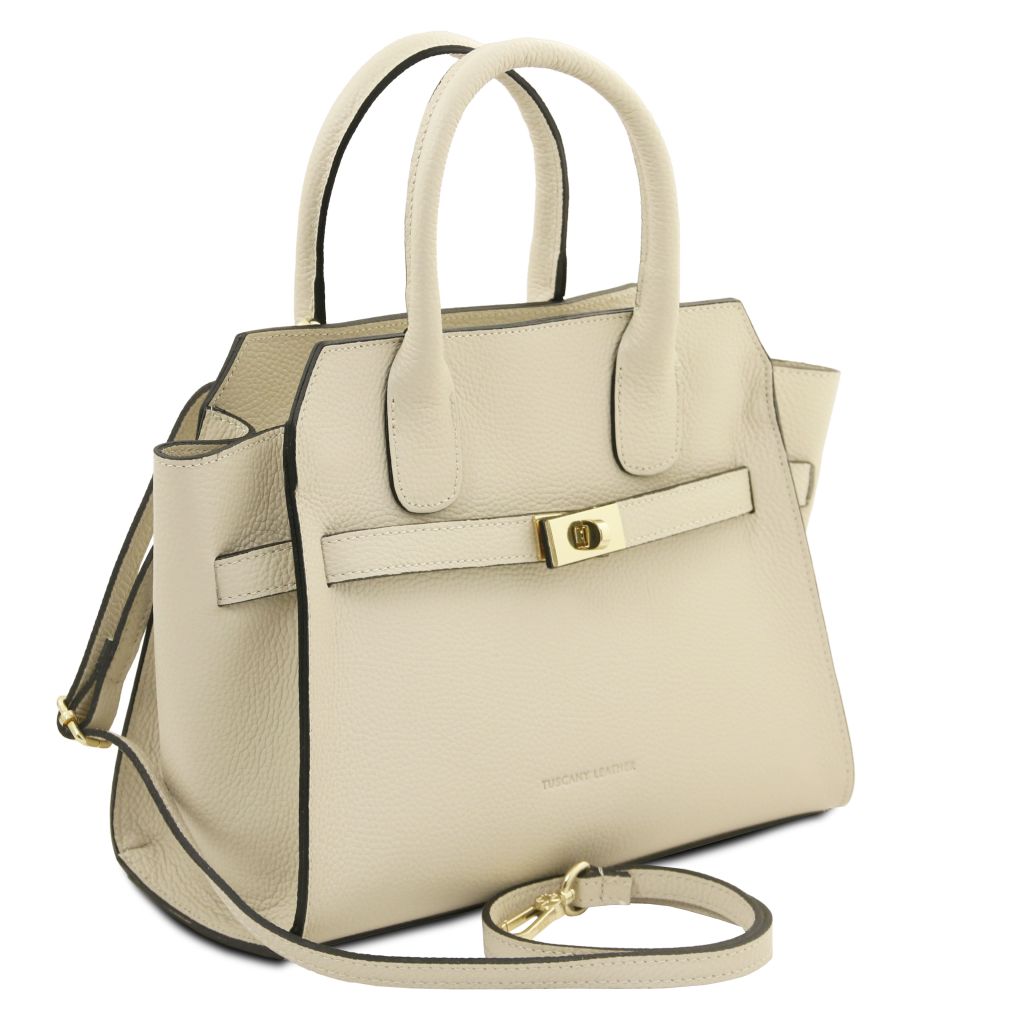 origami-leather-tote-tl142507 - Beige - kuva 2