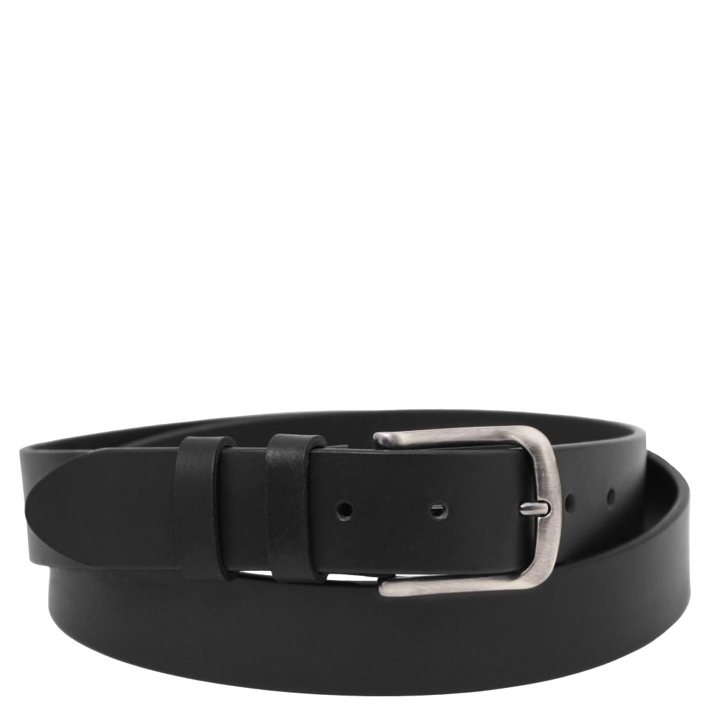 handcrafted-leather-belt-35mm-for-jeans-tl142526 - Musta