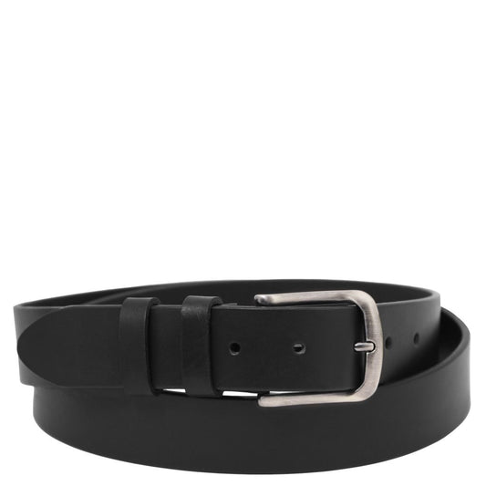 handcrafted-leather-belt-35mm-for-jeans-tl142526 - Musta