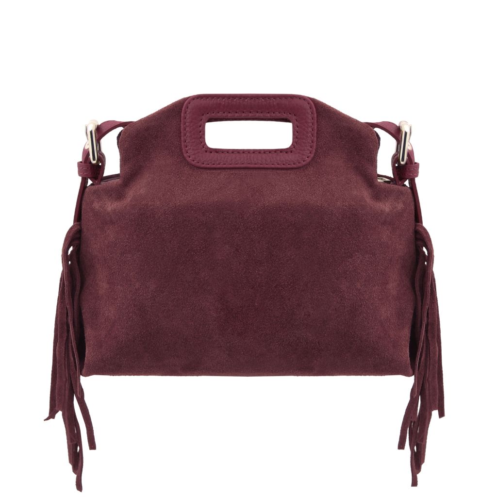 Nomade - Mokkanahkainen hapsullinen clutch-laukku - TL142496