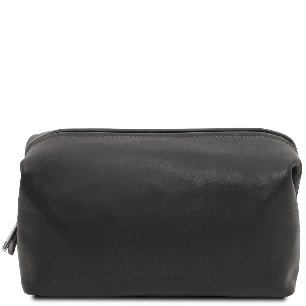 smarty-leather-toiletry-bag-large-size-tl141219 - Musta