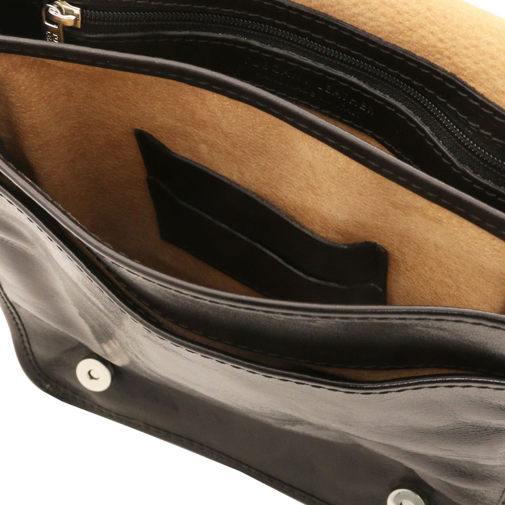 tl-messenger-two-compartments-leather-shoulder-bag-tl141255 - Musta - kuva 7