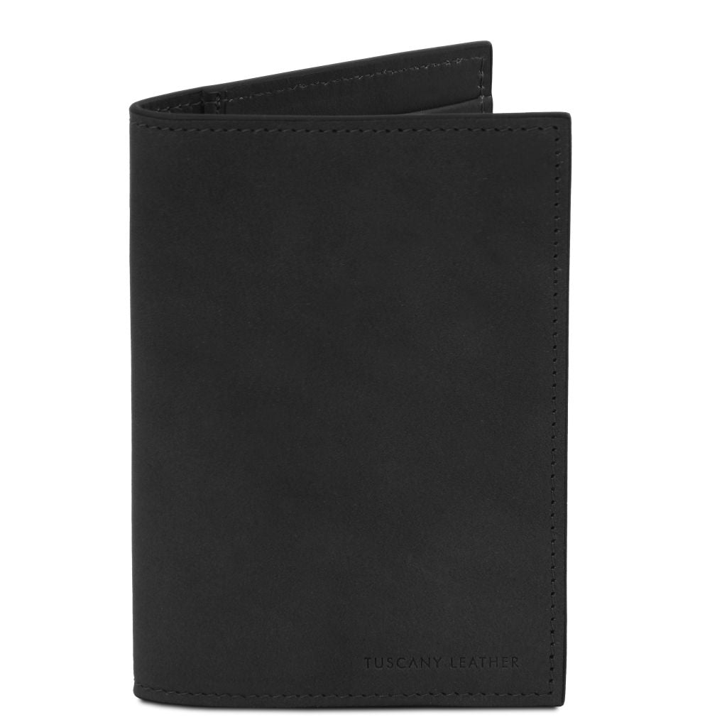 leather-passport-cover-tl142605 - Musta