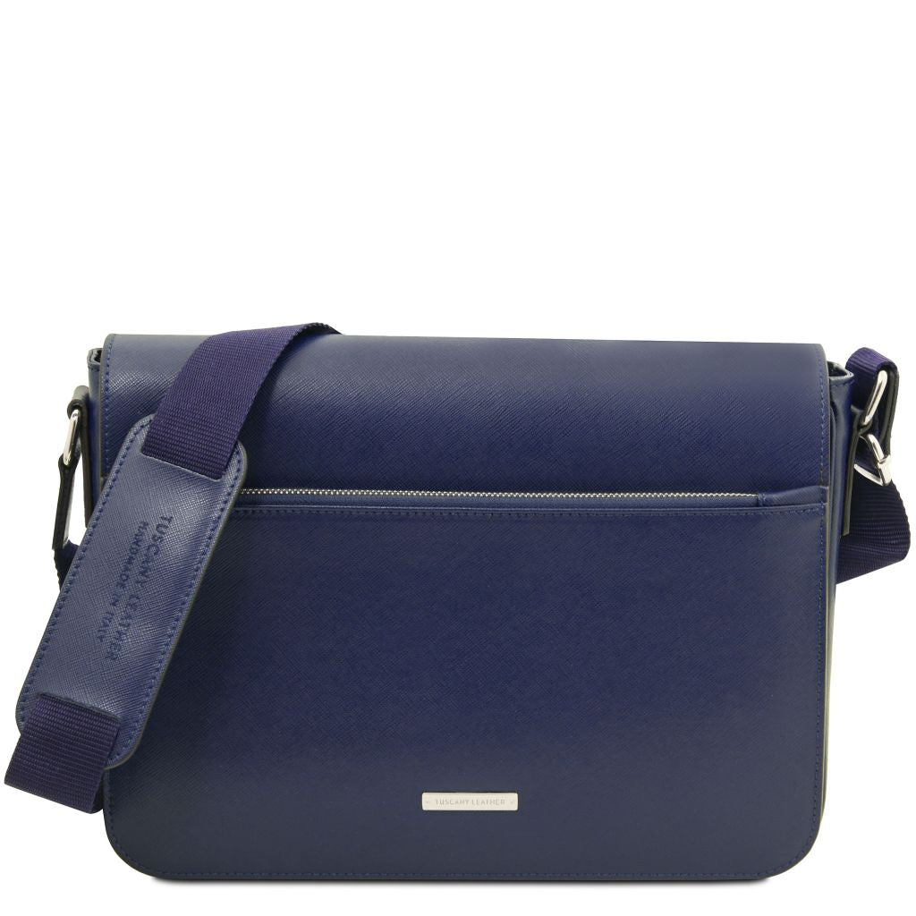 messenger-saffiano-leather-messenger-bag-tl142549 - Tummansininen