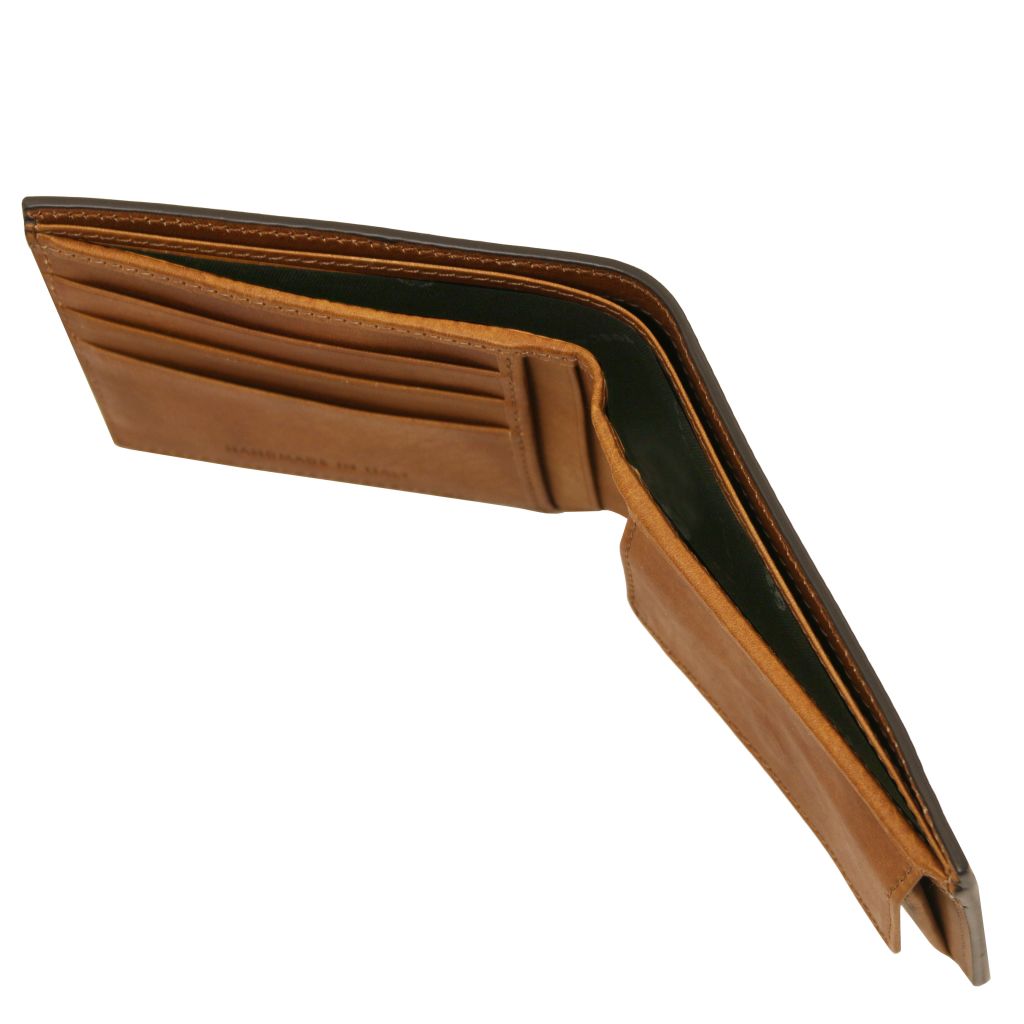 exclusive-2-fold-leather-wallet-for-men-with-coin-pocket-tl142552 - Luonnonväri - kuva 4