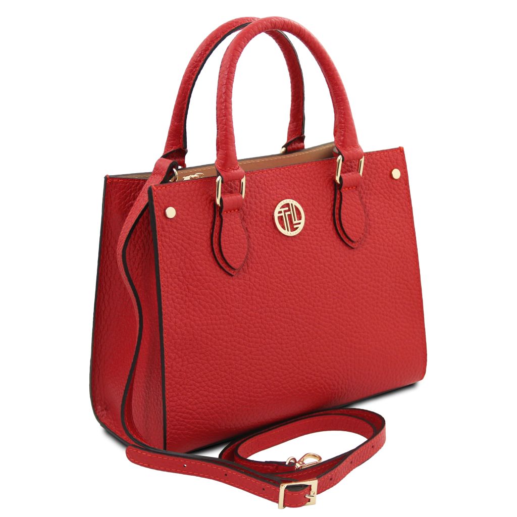 dama-leather-handbag-tl142565 - Huulipunainen - kuva 2