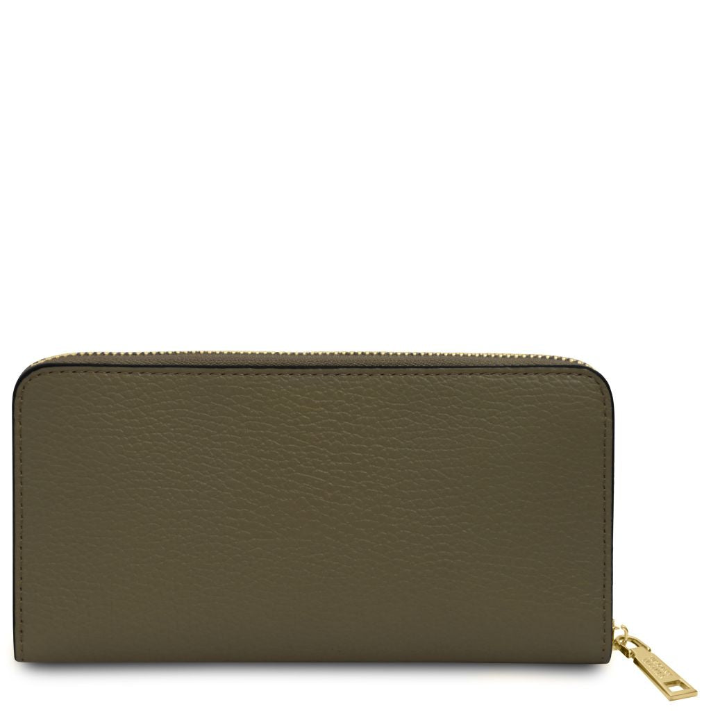 financier-exclusive-zip-around-leather-wallet-tl142485 - Metsänvihreä - kuva 3
