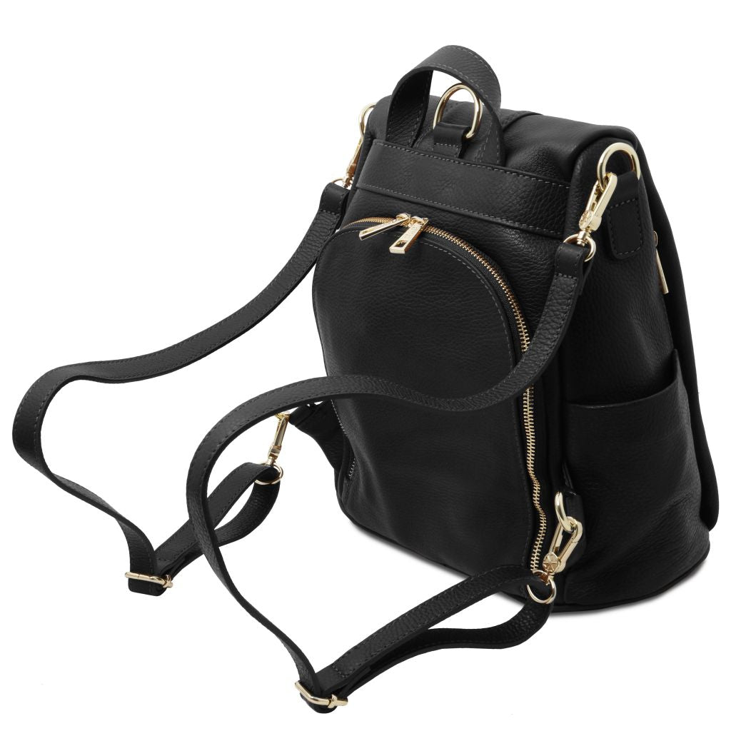 tl-bag-soft-leather-backpack-tl142138 - Musta - kuva 3