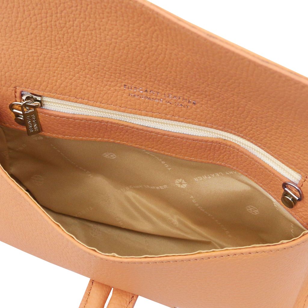 tl-bag-leather-clutch-tl141990 - Aprikoosi - kuva 4