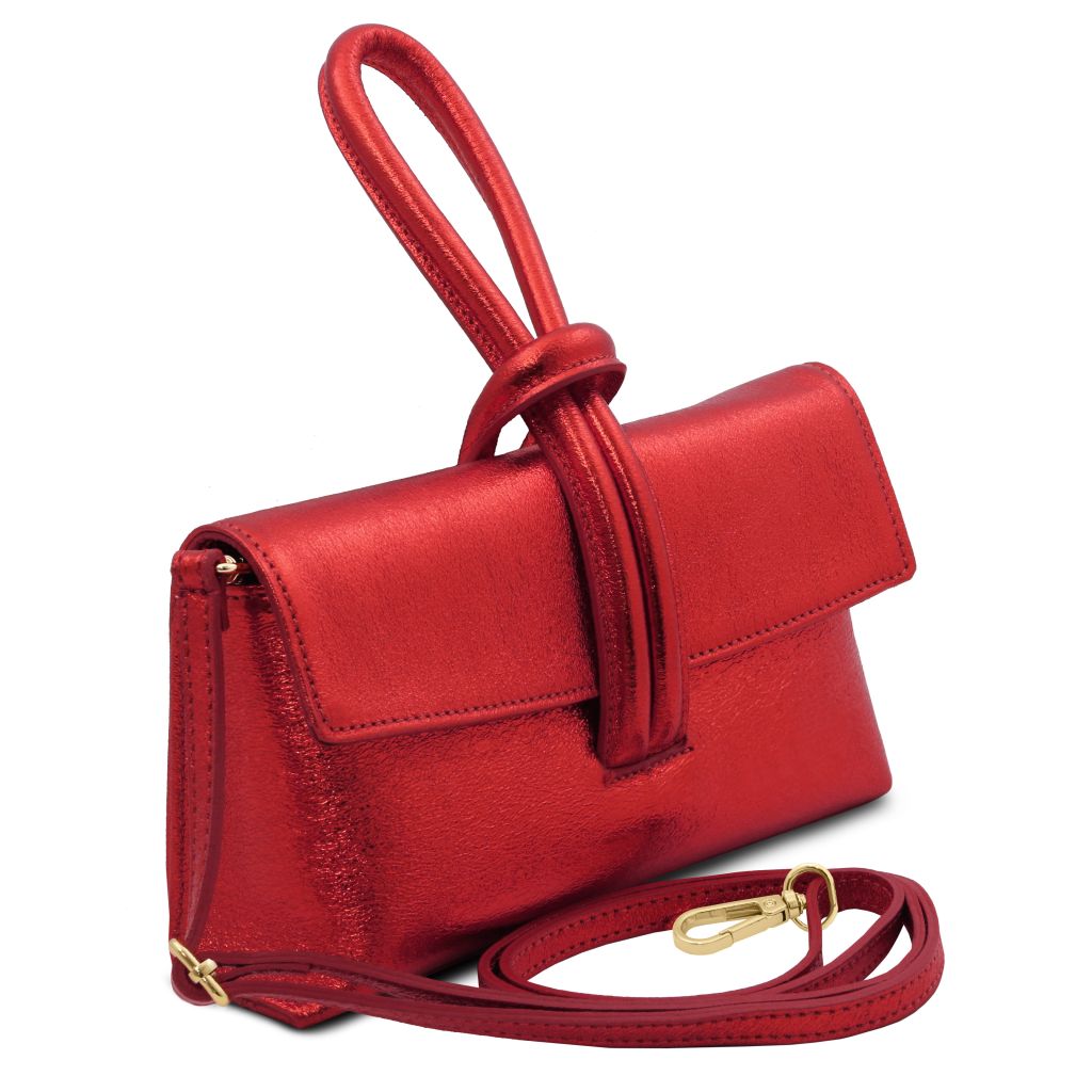 TL Bag - Metallinhohtoinen nahkainen clutch-laukku - TL141993