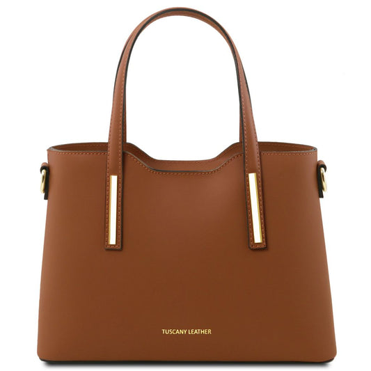 olimpia-leather-tote-small-size-tl141521 - Konjakki