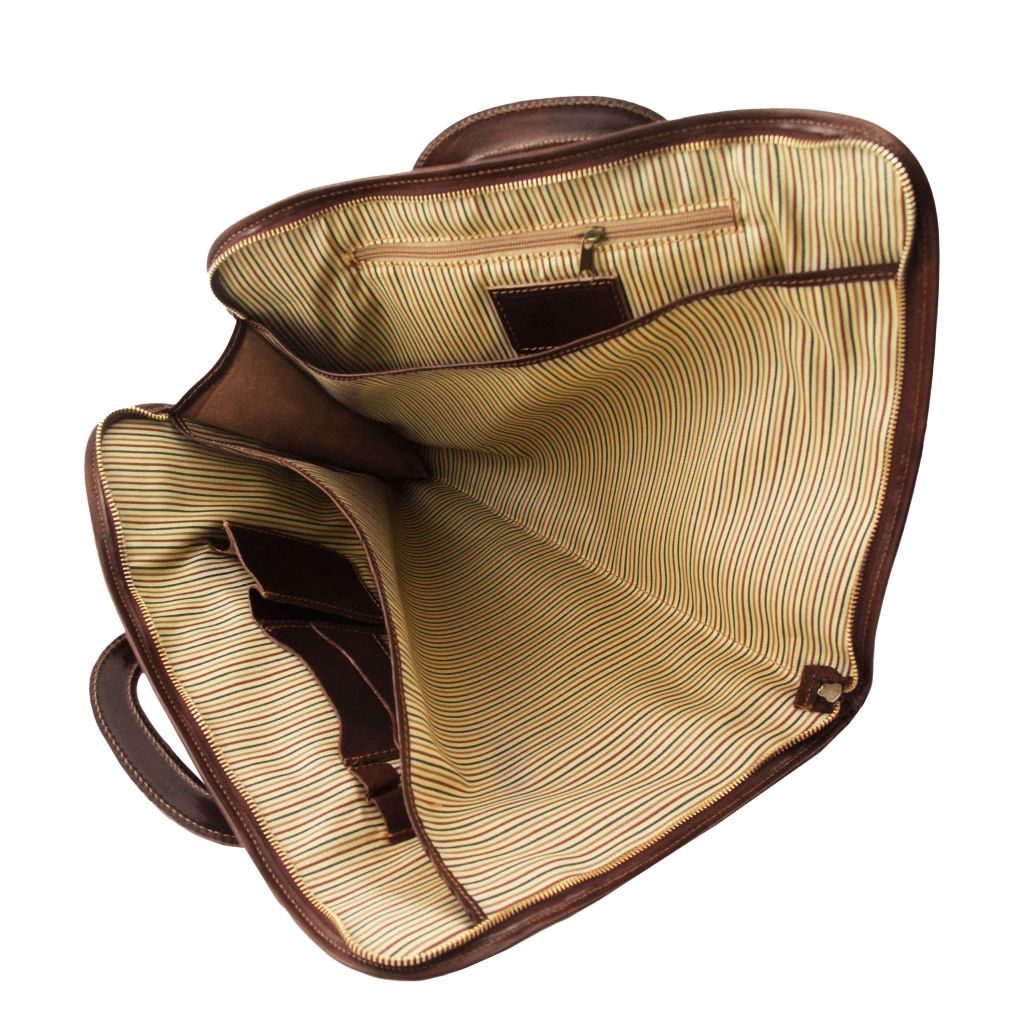 sorrento-document-leather-briefcase-tl141022 - Tummanruskea - kuva 5