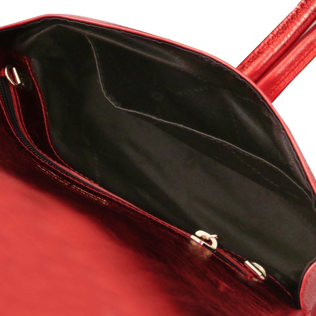 TL Bag - Metallinhohtoinen nahkainen clutch-laukku - TL141993