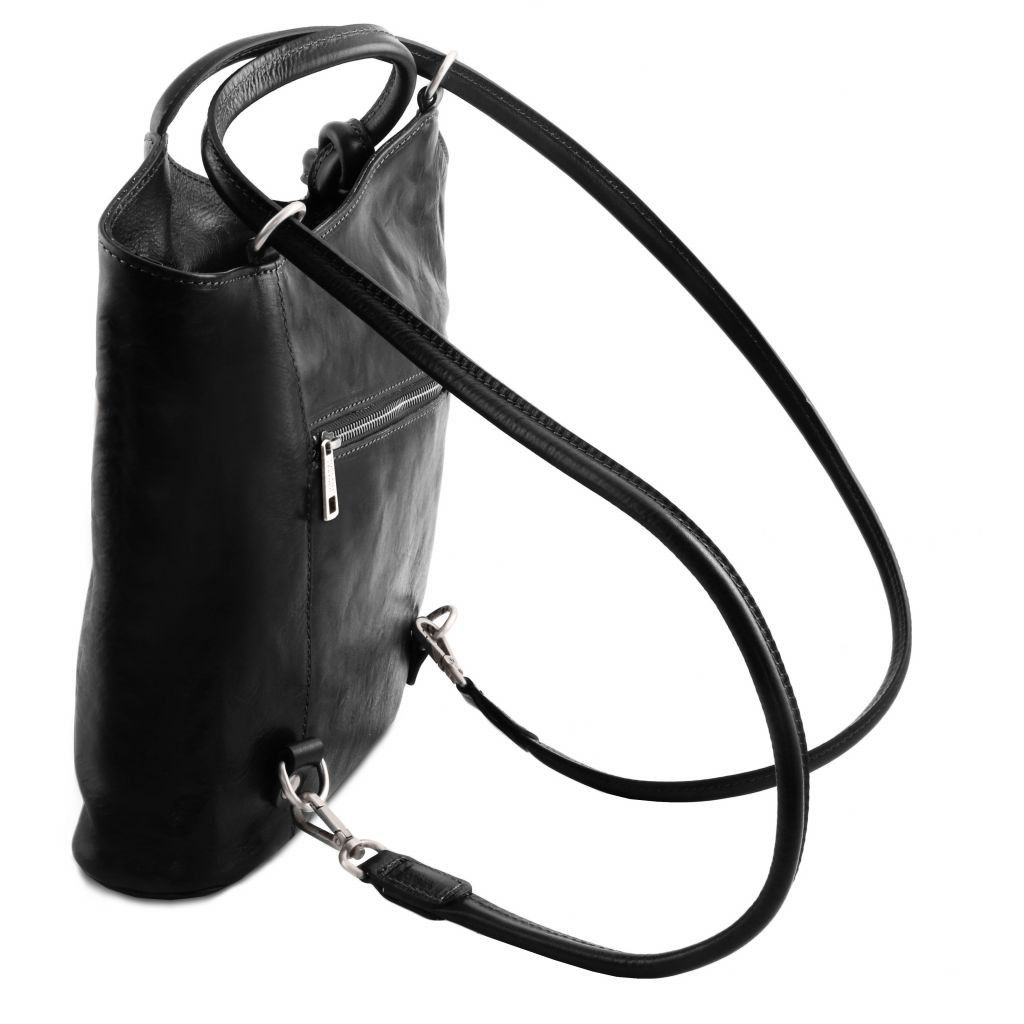 patty-leather-convertible-backpack-shoulderbag-tl141497 - Musta - kuva 4