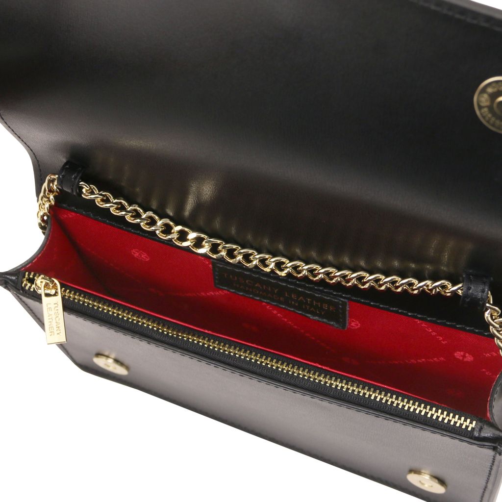 opera-leather-clutch-with-chain-strap-tl142505 - Musta - kuva 5